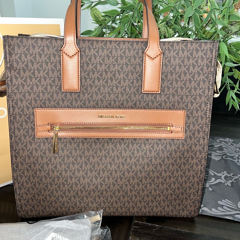 NEW W/ T Micheal Kors Kenly Large NS Tote Bundle - Picture 6 of 13